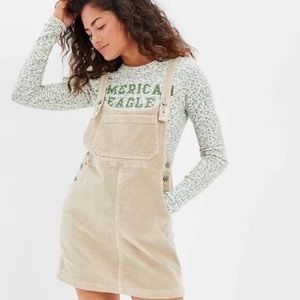 SOLD American Eagle Corduroy Overall Dress | Size: M